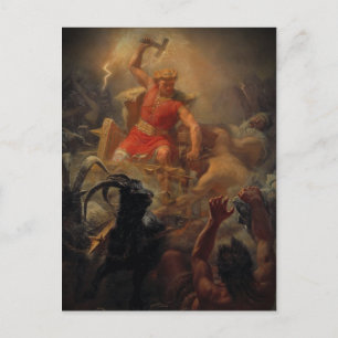 Tor kämpft um die Riesen Postkarte