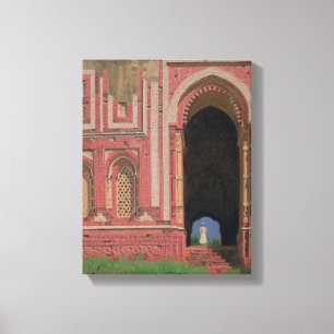 Tor nahe Kutub-Minar, altes Delhi, 1875 Leinwanddruck