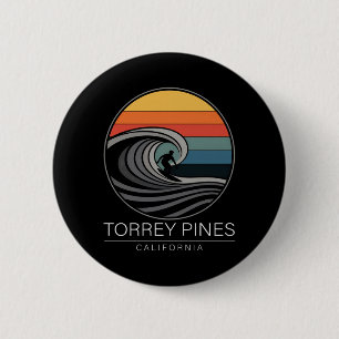 Tor nes Beach California Surfer Männer Frauen Button