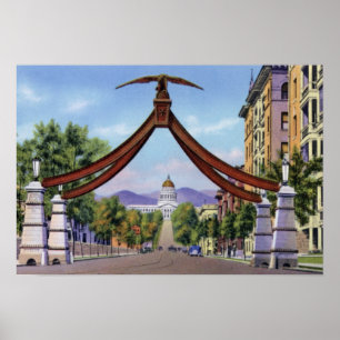 Tor Salt Lake Citys Utah Eagle Poster