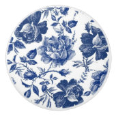 Tor/Schublade mit blauer Rose Keramikknauf (Vorderseite)
