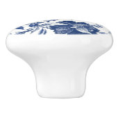 Tor/Schublade mit blauer Rose Keramikknauf (Seitenansicht)