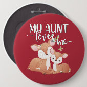 Tor und Fawn My Tante Lieben Button (Vorne & Hinten)