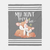 Tor und Fawn My Tante Lieben Fleecedecke (Vorderseite)