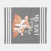 Tor und Fawn My Tante Lieben Fleecedecke (Vorderseite (Horizontal))