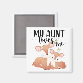 Tor und Fawn My Tante Lieben Magnet (Vorderseite/Rückseite)