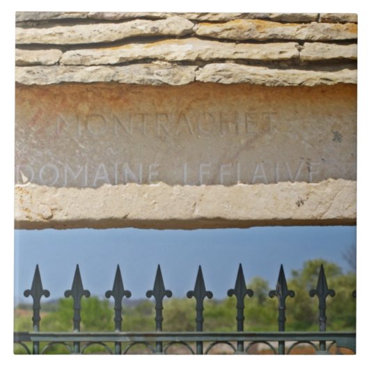 Tor- und Schlüsselstein mit Montrachet, Fliese (Vorderseite)