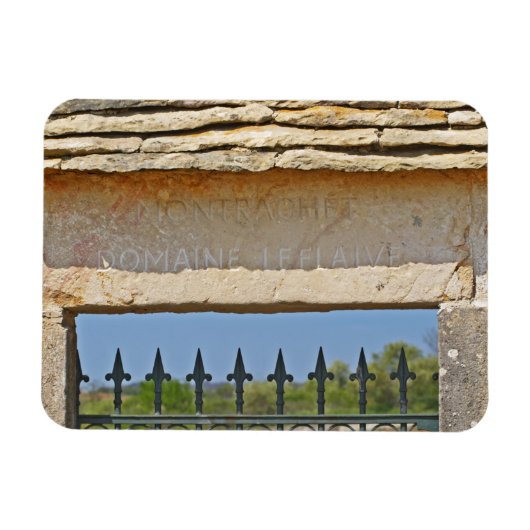 Tor und Schlüsselstein, mit Montrachet geschnitzt, Magnet (Horizontal)