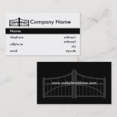 Tor-Visitenkarte-Entwurf Visitenkarte (Vorne/Hinten)