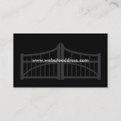 Tor-Visitenkarte-Entwurf Visitenkarte (Rückseite)