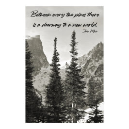 Tor zu einer neuen Welt im Gebirge Fotodruck