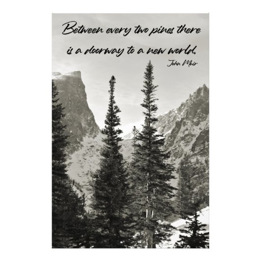 Tor zu einer neuen Welt im Gebirge Fotodruck (Vorne)