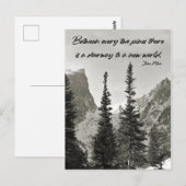 Tor zu einer neuen Welt im Gebirge Postkarte (Vorne/Hinten)