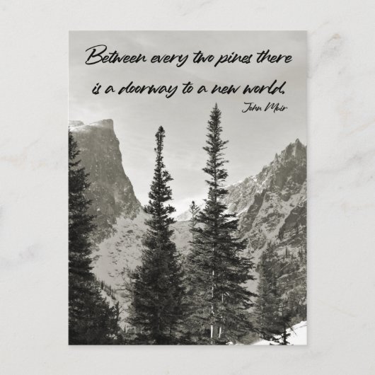 Tor zu einer neuen Welt im Gebirge Postkarte (Vorderseite)