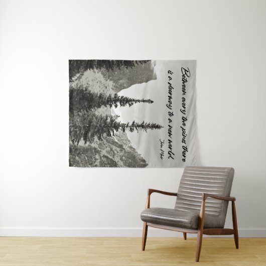 Tor zu einer neuen Welt im Gebirge Wandteppich (Beispiel (Horizontal))