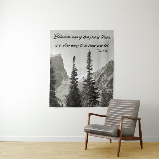 Tor zu einer neuen Welt im Gebirge Wandteppich (Beispiel)