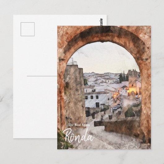 Tor zu Ronda Spanien Postkarte (Vorne/Hinten)