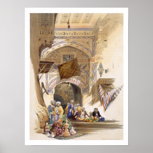 Tor zum Bazaar, Grand Kairo, Pub. 1846 (Litho Poster (Vorne)