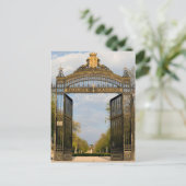 Tor zum Retiro Park in Madrid Postkarte (Stehend Vorderseite)