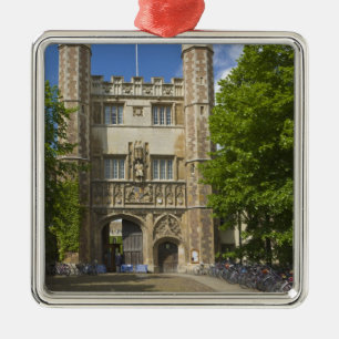 Tor zum Trinity College und Reihen von Fahrrädern, Silbernes Ornament
