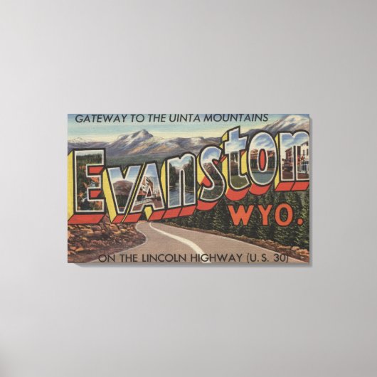 Tor zum Uinta-Gebirge - Evanston, WY Leinwanddruck (Vorderseite)