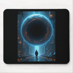 Tor zum unbekannten Dimension-Aufkleber Mousepad