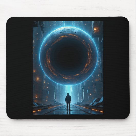 Tor zum unbekannten Dimension-Aufkleber Mousepad (Vorne)