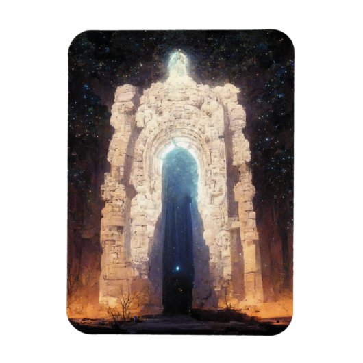 Tor zur Eternity Fantasy Sci-Fi Kunst Magnet (Vertikal)