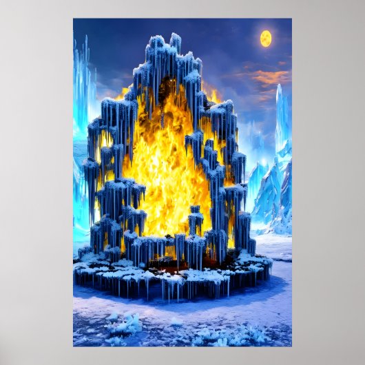 Tor zur Hölle | AI Art Poster (Vorne)