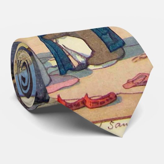 Tor zur Stupa von Sanchi, Hiroshi Yoshida Krawatte (Gerollt)