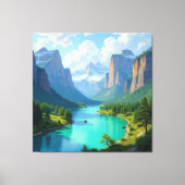 Tor zur Tiefe – Die geheimnisvolle Schlucht Leinwanddruck (Vorderseite)