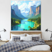 Tor zur Tiefe – Die geheimnisvolle Schlucht Leinwanddruck (Insitu (Schlafzimmer))