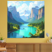 Tor zur Tiefe – Die geheimnisvolle Schlucht Leinwanddruck (Insitu (Wohnzimmer))