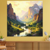 Tor zur Tiefe – Die geheimnisvolle Schlucht Leinwanddruck (Insitu (Wohnzimmer))