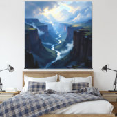 Tor zur Tiefe – Die geheimnisvolle Schlucht Leinwanddruck (Insitu (Schlafzimmer))