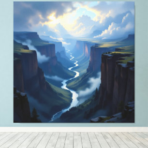 Tor zur Tiefe – Die geheimnisvolle Schlucht Leinwanddruck