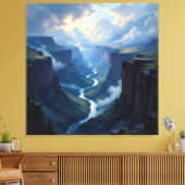 Tor zur Tiefe – Die geheimnisvolle Schlucht Leinwanddruck (Insitu (Wohnzimmer))