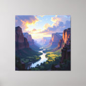 Tor zur Tiefe – Die geheimnisvolle Schlucht Leinwanddruck (Vorderseite)