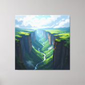 Tor zur Tiefe – Die geheimnisvolle Schlucht Leinwanddruck (Vorderseite)