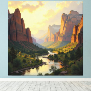 Tor zur Tiefe – Die geheimnisvolle Schlucht Leinwanddruck