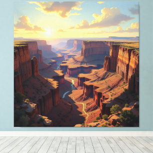 Tor zur Tiefe – Die geheimnisvolle Schlucht Leinwanddruck