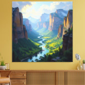 Tor zur Tiefe – Die geheimnisvolle Schlucht Leinwanddruck (Insitu (Wohnzimmer))