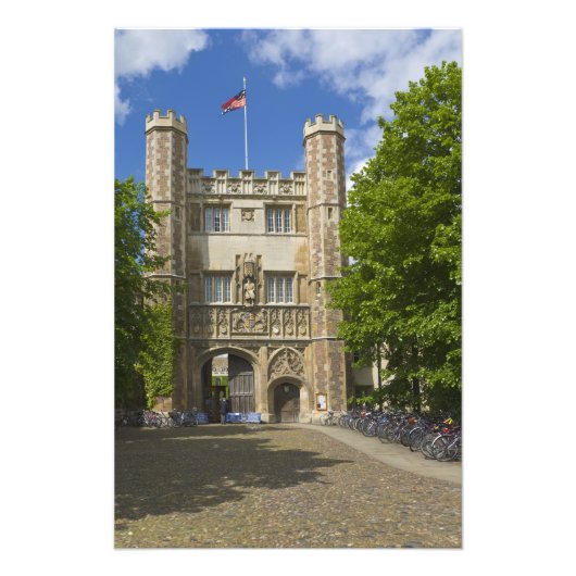 Tor zur Trinity-Uni und Fahrradreihen, Fotodruck (Vorne)