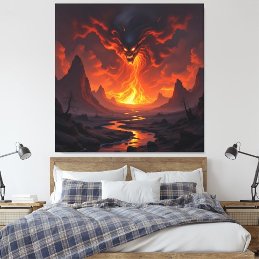 Tor zur Unterwelt – Reich der Schatten Leinwanddruck (Insitu (Schlafzimmer))