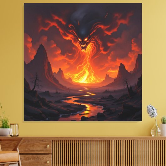 Tor zur Unterwelt – Reich der Schatten Leinwanddruck (Insitu (Wohnzimmer))