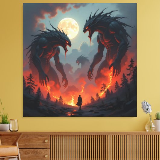 Tor zur Unterwelt – Reich der Schatten Leinwanddruck (Insitu (Wohnzimmer))