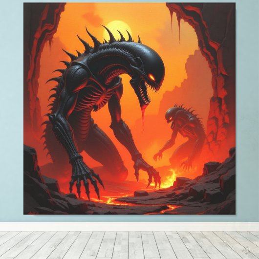 Tor zur Unterwelt – Reich der Schatten Leinwanddruck (Insitu (Holzboden))