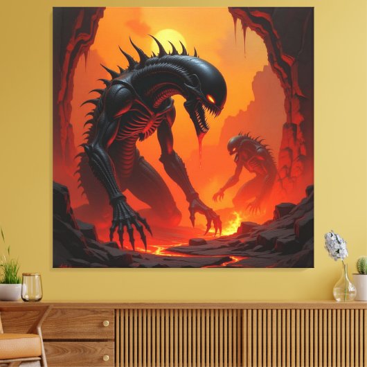 Tor zur Unterwelt – Reich der Schatten Leinwanddruck (Insitu (Wohnzimmer))