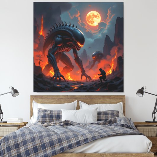 Tor zur Unterwelt – Reich der Schatten Leinwanddruck (Insitu (Schlafzimmer))