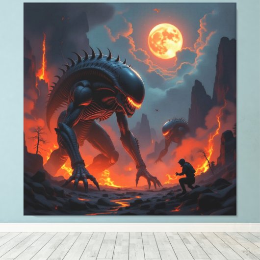 Tor zur Unterwelt – Reich der Schatten Leinwanddruck (Insitu (Holzboden))